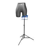 Inflatable Female Panty Form, with MS12 Stand, Silver